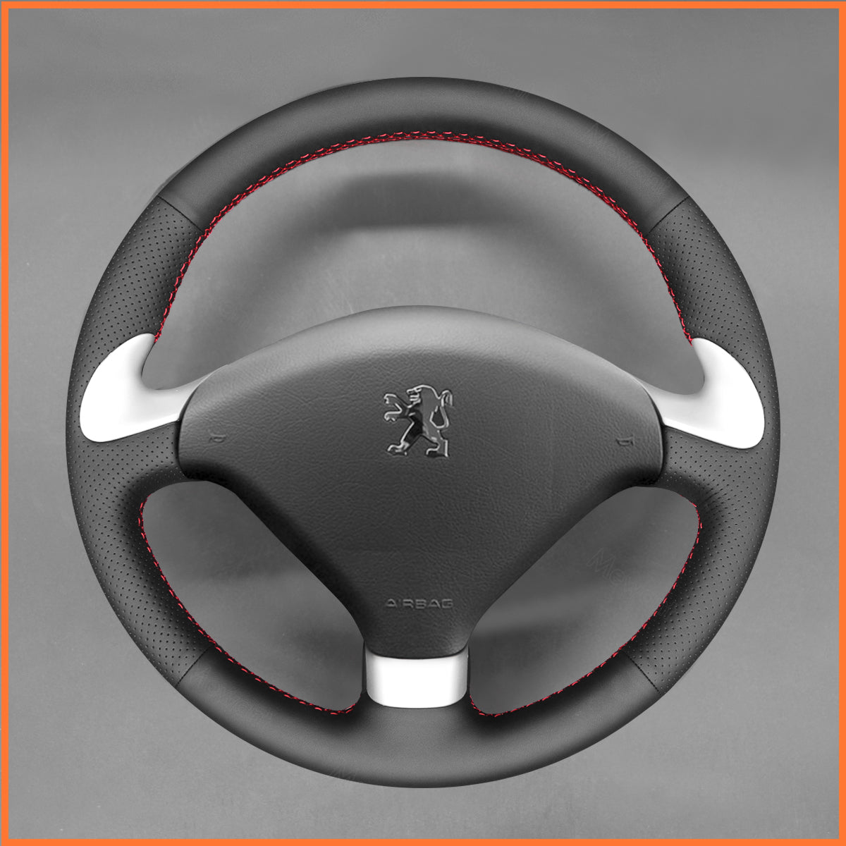 MEWANT steering wheel cover for Peugeot 307 CC 2004-2008 / 307 (Sport) 2006-2007