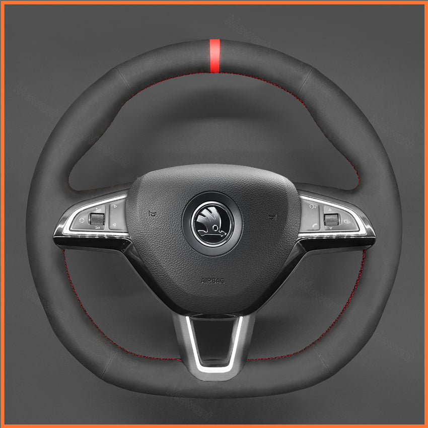 MEWANT Lenkradbezug für Skoda Octavia Fabia Kodiaq Citigo Superb Scala 2016-2019