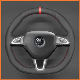 MEWANT Lenkradbezug für Skoda Octavia Fabia Kodiaq Citigo Superb Scala 2016-2019