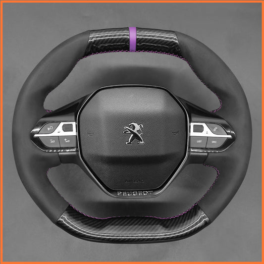 MEWANT steering wheel cover for Peugeot 208 308 (SW) 2008 3008 508 508 SW 5008 Partner Rifter