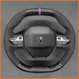MEWANT steering wheel cover for Peugeot 208 308 (SW) 2008 3008 508 508 SW 5008 Partner Rifter