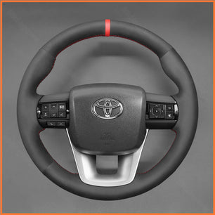 MEWANT Lenkradbezug für Toyota Hilux 2015-2024 / Fortuner II 2015-2021 / Land Cruiser 70 Series (J76/J78) 2022-2024