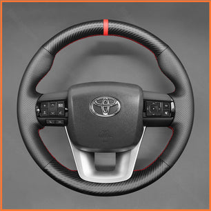 MEWANT Lenkradbezug für Toyota Hilux 2015-2024 / Fortuner II 2015-2021 / Land Cruiser 70 Series (J76/J78) 2022-2024