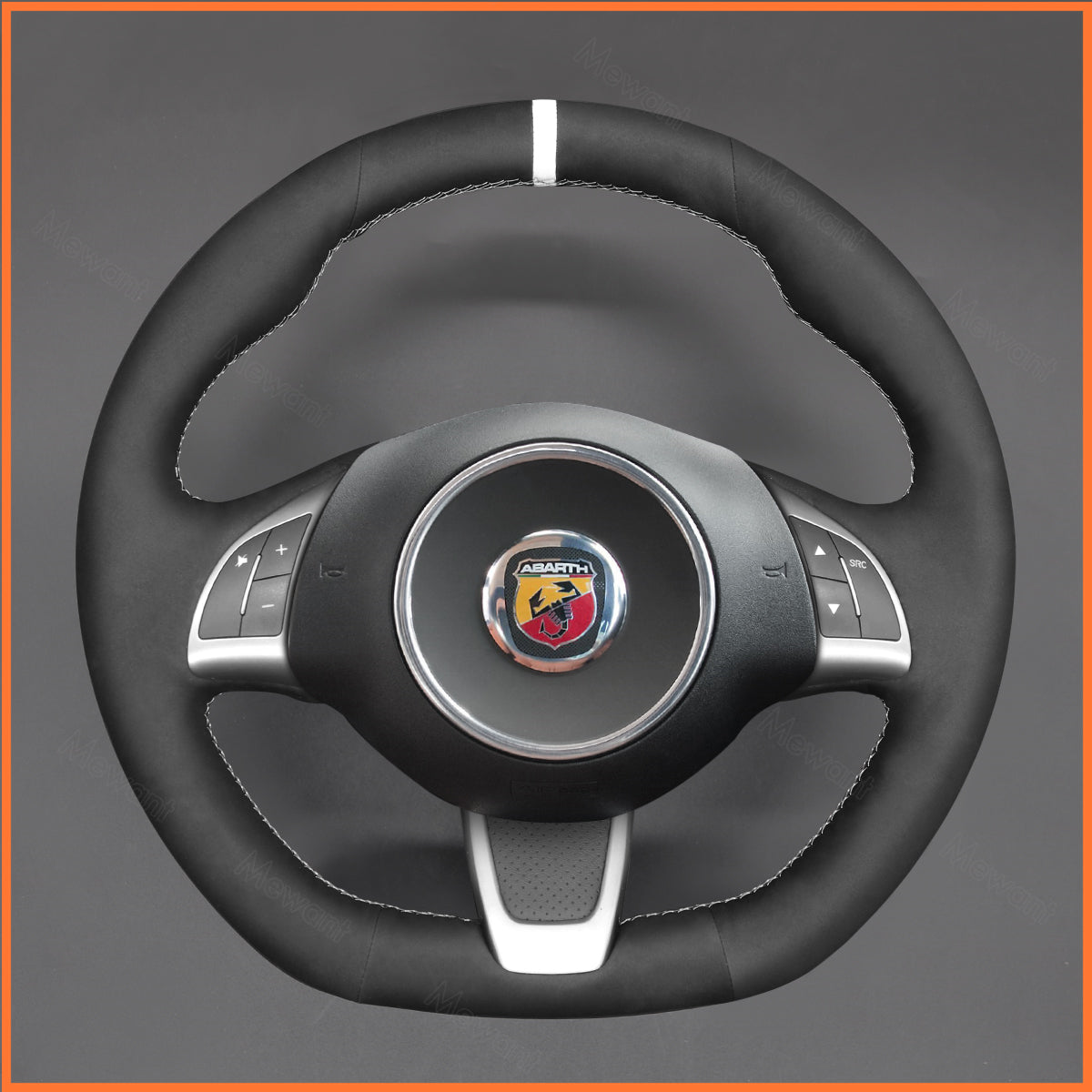 MEWANT Lenkradbezug für Fiat Abarth 500 500C 595 595C Fiat 500 (GQ/S) 500C (S)