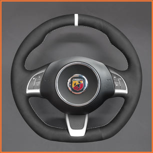 MEWANT Lenkradbezug für Fiat Abarth 500 500C 595 595C Fiat 500 (GQ/S) 500C (S)