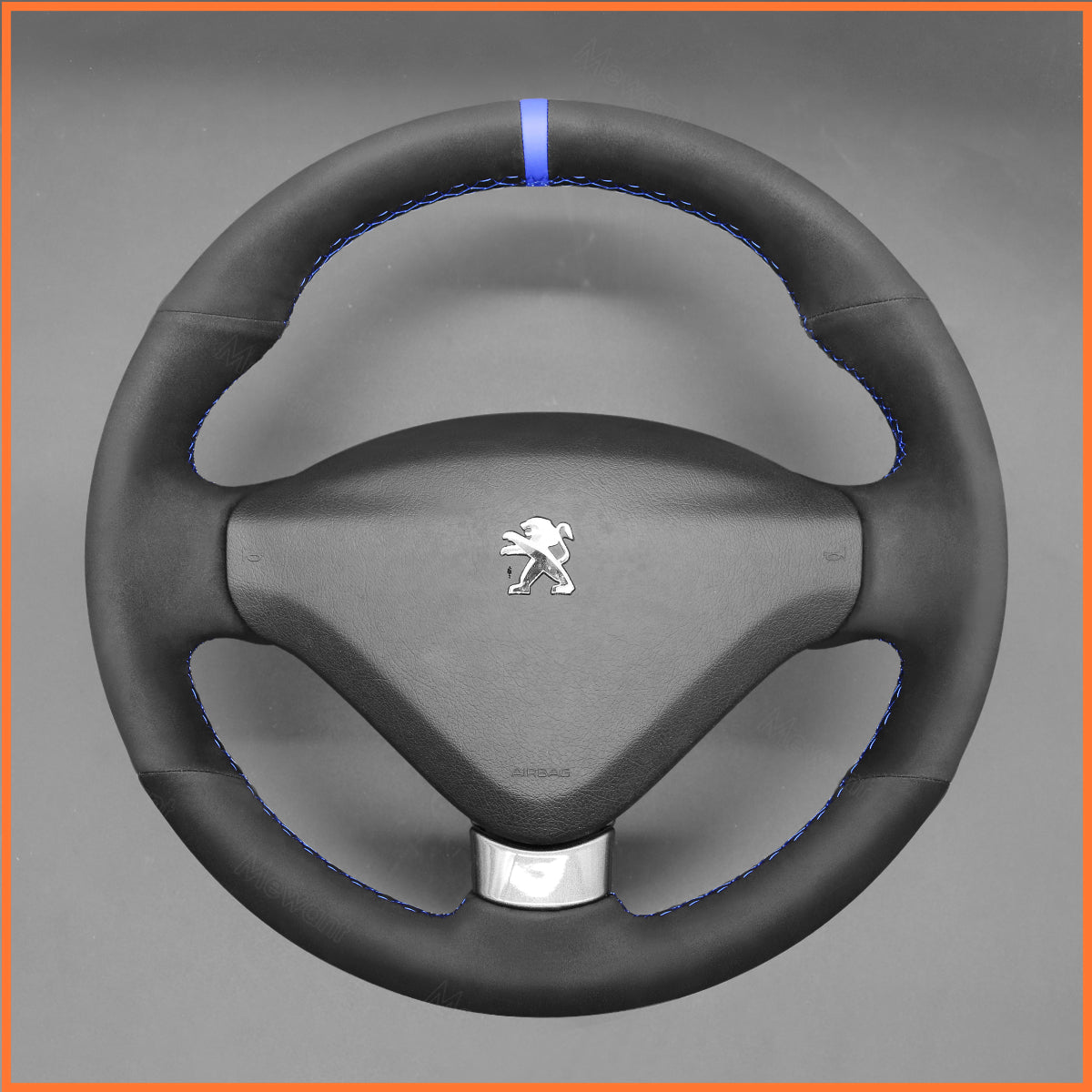 MEWANT steering wheel cover for Peugeot 207 2010-2012 / 207 CC 2007-2015 / 207 SW 2011-2013