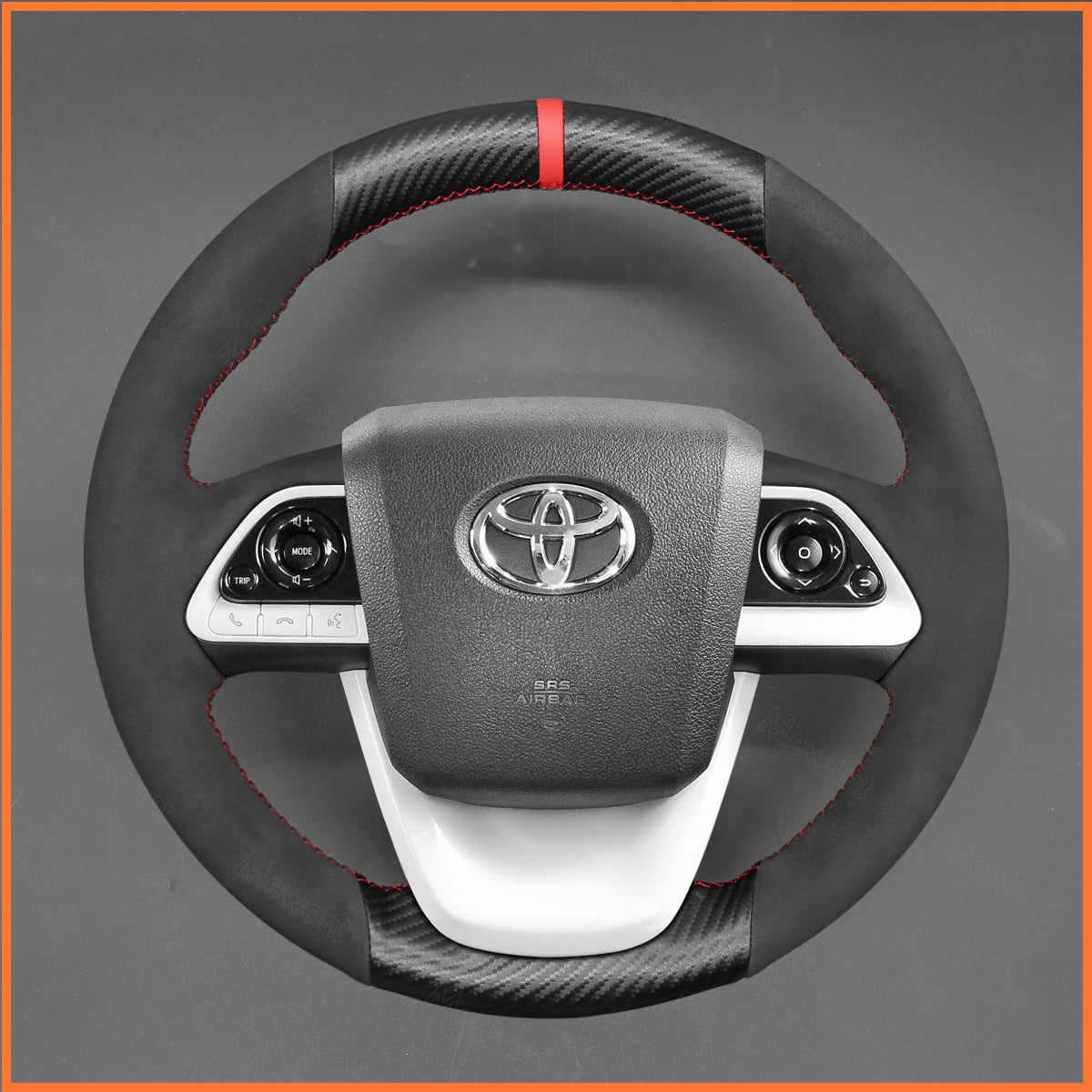 MEWANT Lenkradbezug für Toyota Prius IV(XW50) 2015-2023 / Mirai 2016-2019