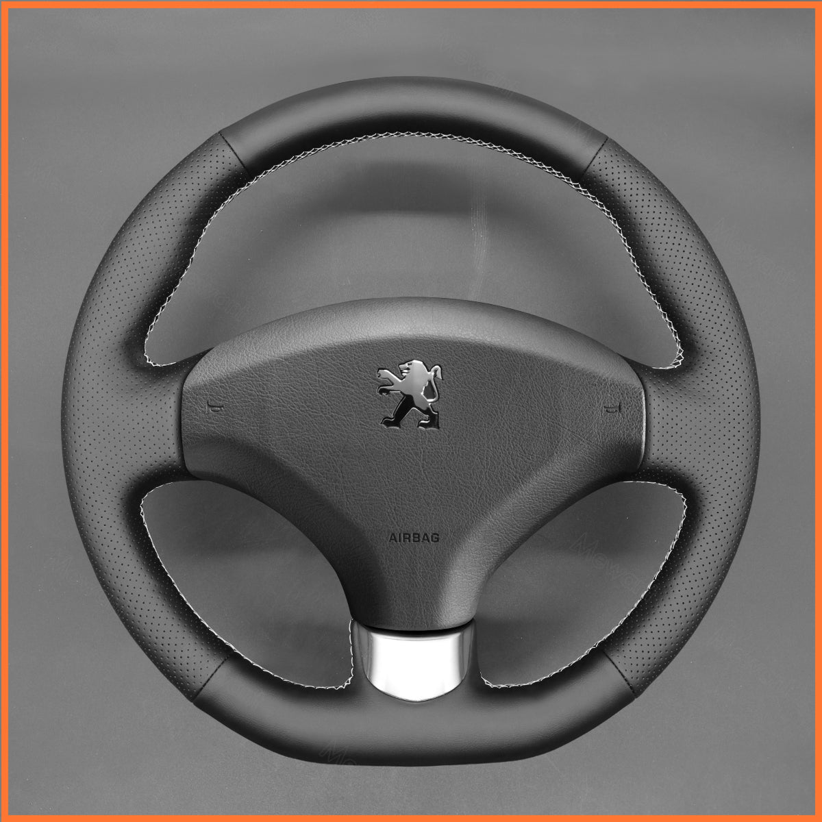 MEWANT steering wheel cover for Peugeot 308 2007-2013 / 308 CC 2009-2015 / 308 SW 2008-2014 / RCZ 2010-2015 / 3008 2009-2016 / 5008 2009-2017