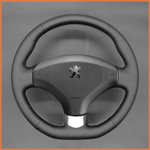 MEWANT steering wheel cover for Peugeot 308 2007-2013 / 308 CC 2009-2015 / 308 SW 2008-2014 / RCZ 2010-2015 / 3008 2009-2016 / 5008 2009-2017