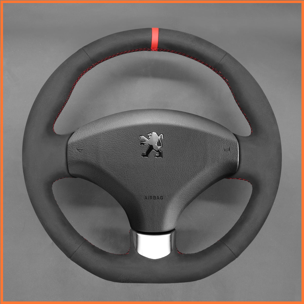 MEWANT steering wheel cover for Peugeot 308 2007-2013 / 308 CC 2009-2015 / 308 SW 2008-2014 / RCZ 2010-2015 / 3008 2009-2016 / 5008 2009-2017