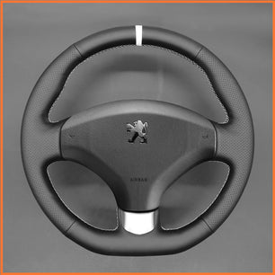 MEWANT steering wheel cover for Peugeot 308 2007-2013 / 308 CC 2009-2015 / 308 SW 2008-2014 / RCZ 2010-2015 / 3008 2009-2016 / 5008 2009-2017