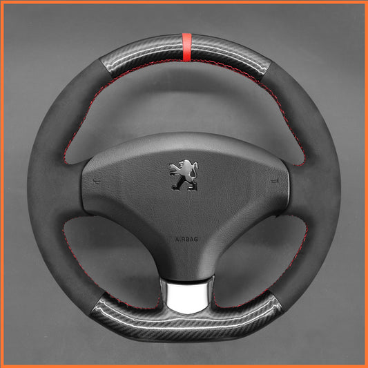 MEWANT Steering Wheel Cover for Peugeot 308 / 308 CC / 308 SW / RCZ / 3008 / 5008 2009-2017