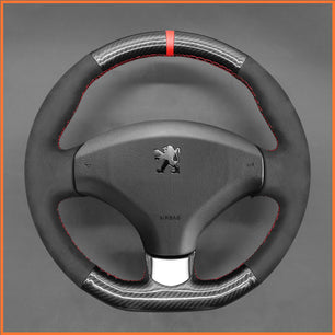 MEWANT steering wheel cover for Peugeot 308 2007-2013 / 308 CC 2009-2015 / 308 SW 2008-2014 / RCZ 2010-2015 / 3008 2009-2016 / 5008 2009-2017