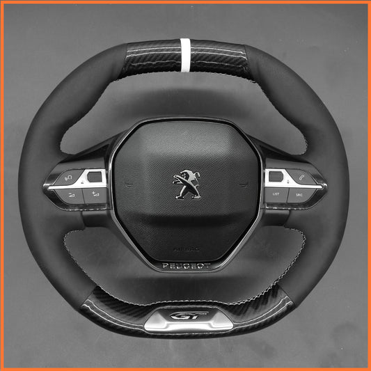 MEWANT Steering Wheel Cover for Peugeot 208 308 (GT/GT Line) 2008 3008 508 SW 5008 Rifter