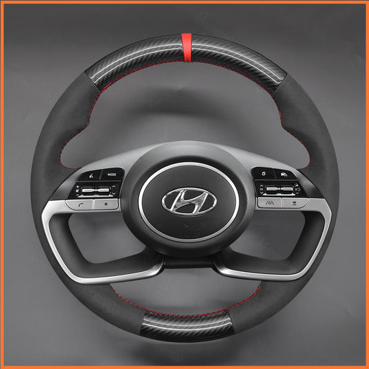 MEWANT Lenkradbezug für Hyundai Tucson IV 2021-2022 / i20 III 2020-2022 / Bayon 2021-2022