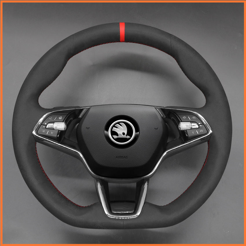 MEWANT Lenkradbezug für Skoda Octavia VRS RS 2021-2023 / Skoda Fabia 2021-2023