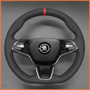 MEWANT Lenkradbezug für Skoda Octavia VRS RS 2021-2023 / Skoda Fabia 2021-2023