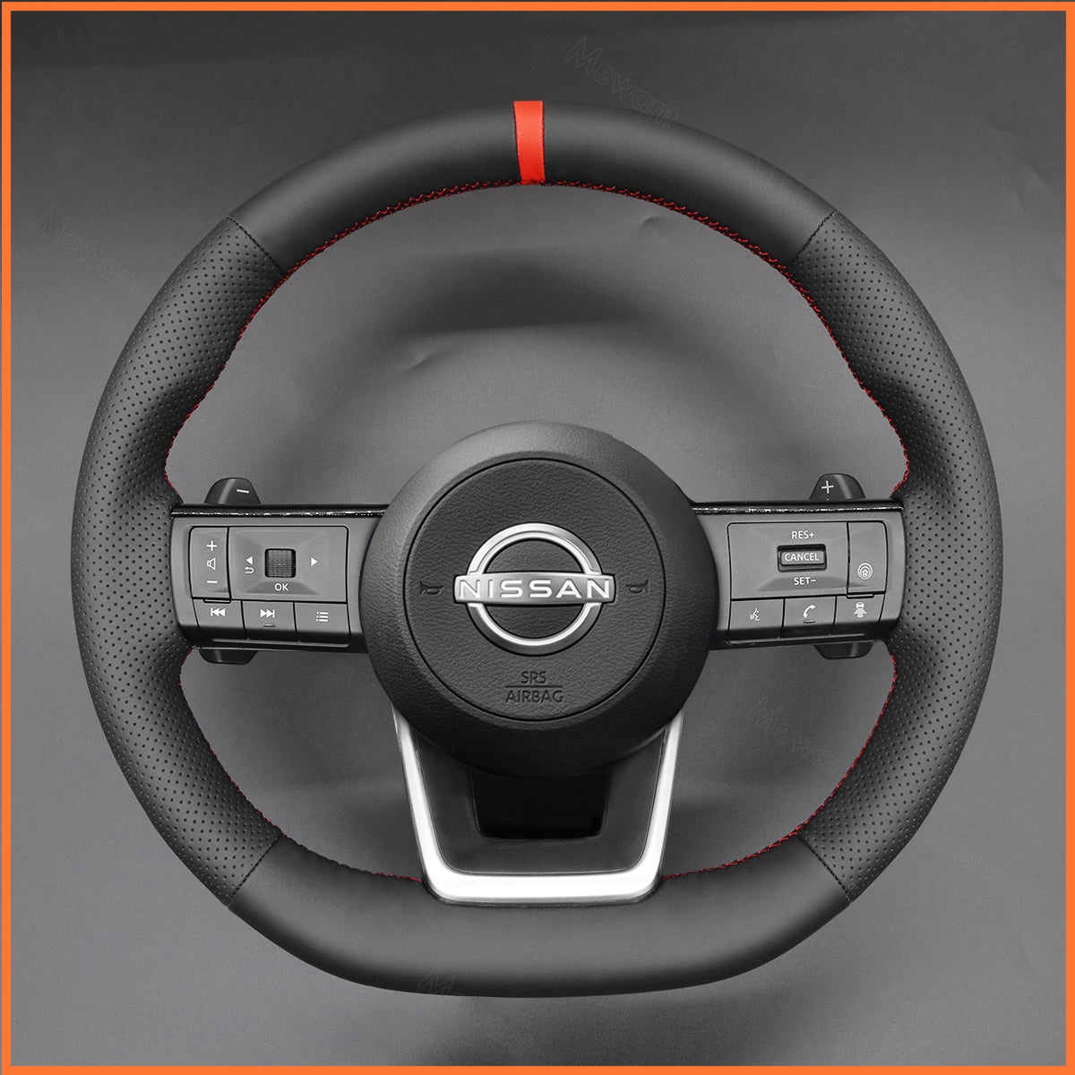 MEWANT Lenkradbezug für Nissan Qashqai III(J12) 2021-2024 / X-Trail IV(T33) 2021-2024 / Pathfinder IV(R53) 2023-2024