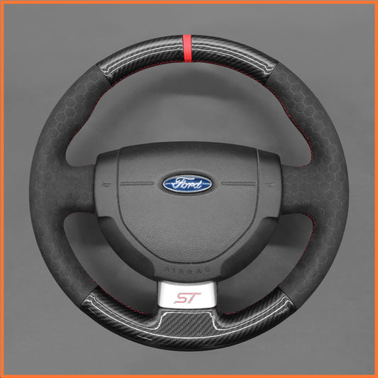 MEWANT Lenkradbezug für Fiesta MK6 ST RS 2002-2008 Fusion 2002-2012 Transit Connect 2002-2013