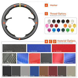 MEWANT Lenkradbezug für Nissan Qashqai III(J12) 2021-2024 / X-Trail IV(T33) 2021-2024 / Pathfinder IV(R53) 2023-2024
