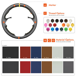 MEWANT Lenkradbezug für Nissan Qashqai III(J12) 2021-2024 / X-Trail IV(T33) 2021-2024 / Pathfinder IV(R53) 2023-2024