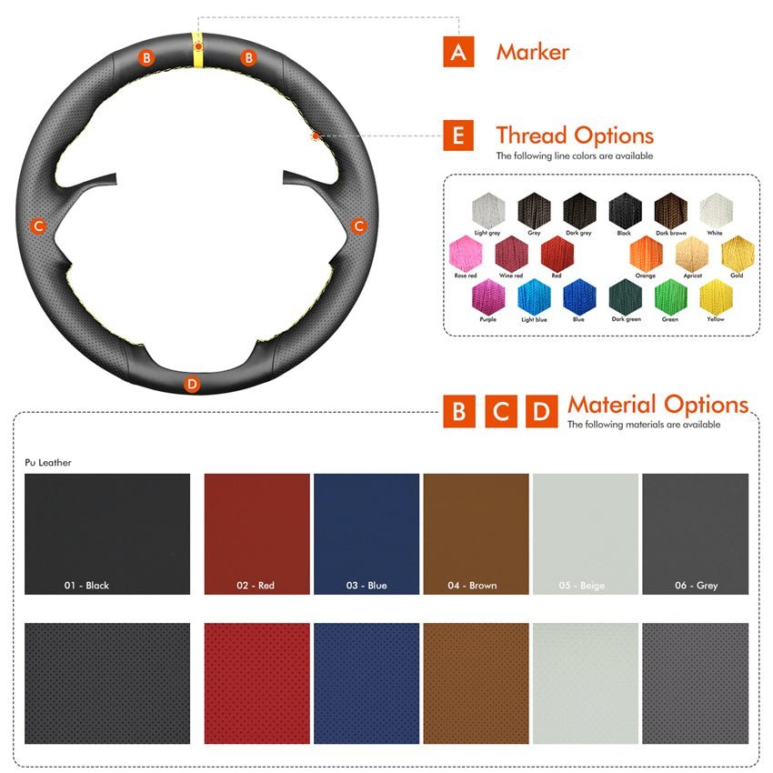 MEWANT Lenkradbezug für Acura MDX 2009 - 2012 - Mewant.de