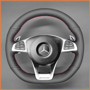 MEWANT Lenkradbezug für Benz AMG GT C190 R190 C 63 W205 CLA 45 C117 E 43 W213 SLC 43 SL 63 - Mewant.de