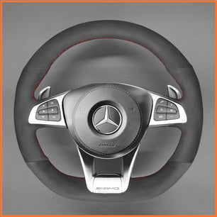 MEWANT Lenkradbezug für Benz AMG GT C190 R190 C 63 W205 CLA 45 C117 E 43 W213 SLC 43 SL 63 - Mewant.de