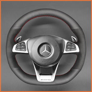 MEWANT Lenkradbezug für Benz AMG GT C190 R190 C 63 W205 CLA 45 C117 E 43 W213 SLC 43 SL 63 - Mewant.de