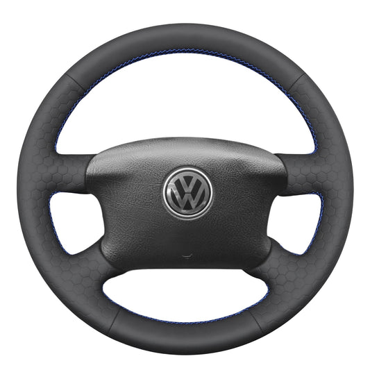 MEWANT Lenkradbezug für Golf 4 (IV) 1997 - 2004 / Passat B5 1997 - 2005 / Passat Variant 1997 - 2004 / Sharan 2000 - 2010 / Bora 1998 - 2001 / T4 1999 - 2003 / T5 2004 - 2008 / - Mewant.de